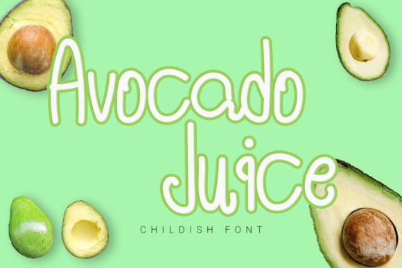 Avocado Juice Font: A Playful Script for Editorial Design