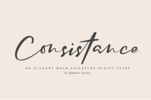 Consistance: A Script Font That Elevates Brand Identity