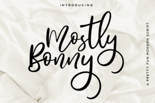 Mostly Bonny: A Playful Script Typeface for Digital Design