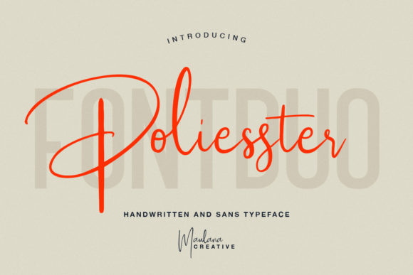 Poliesster Font: Elevate Your Web Design with Bold Script Typography