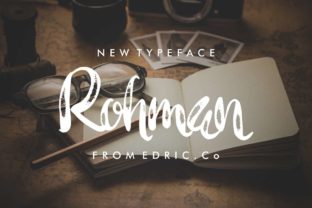 Rohman Font Review: A Bold Handwritten Typeface for Creative Branding