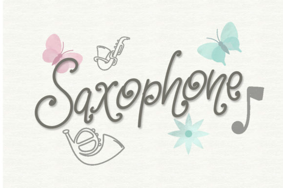 Saxophone Music: A Handwritten Typeface for Editorial Creativity