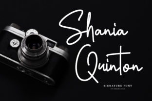 Shania Quinton Font: A Signature Script for Crafty Creations