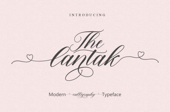 The Lantak: A Modern Script Font for Digital Designers